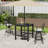Patio 35" Square Bar Table With Umbrella Hole