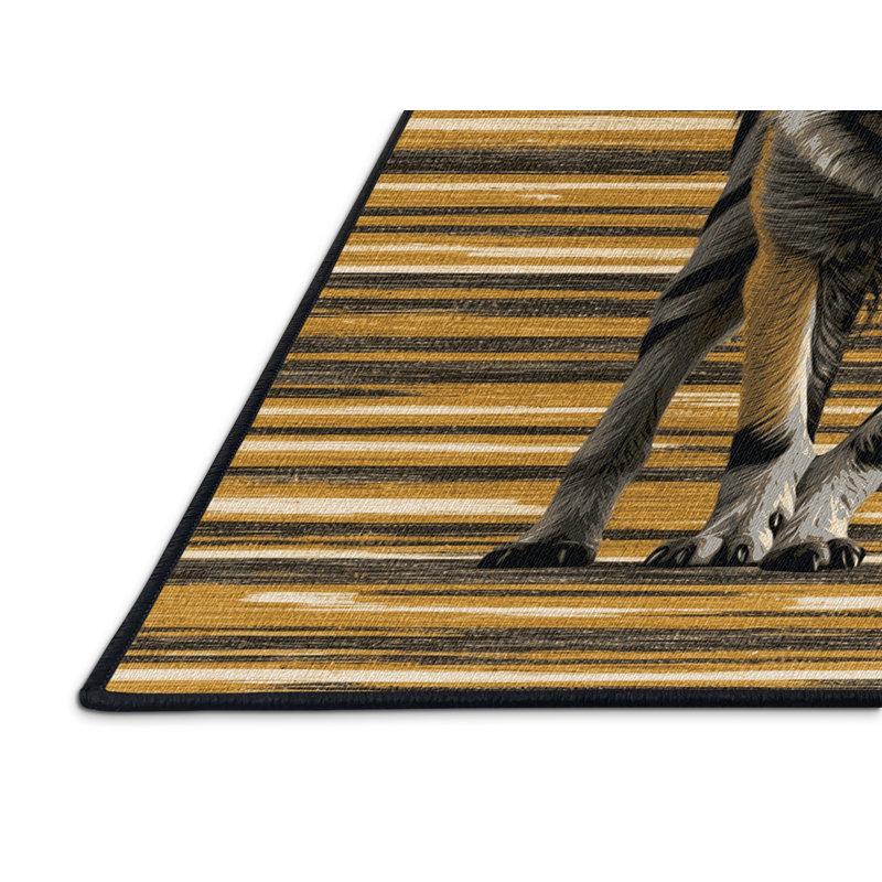  Tapis lavable Aard loup, Rond 8 pi