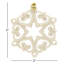 3 Piece Mini Snowflake Holiday Shaped Ornament Set
