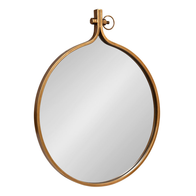 Ristaino Metal Mirror, 28.5" x 23.5", Gold