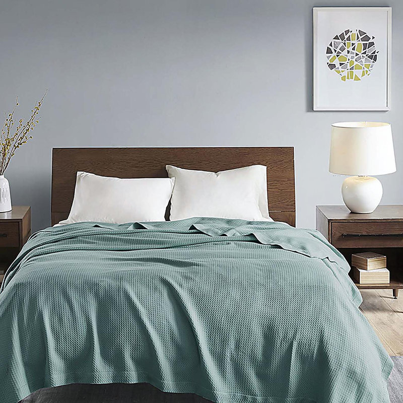 Couverture, Lit simple, Teal