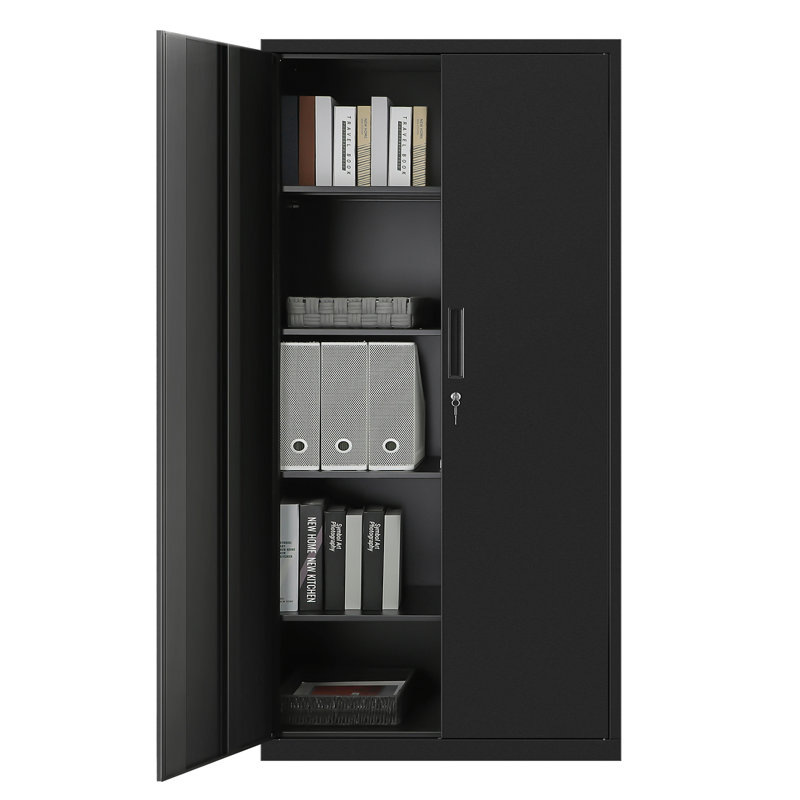 Delaford 31.5 " Wide 4 - Shelf Storage Cabinet with
