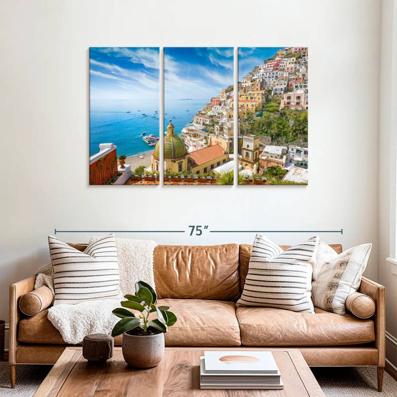 Nicci, ville côtière de Positano, H 36 po x l 57 po