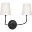 Vendome Double Sconce with White Glass-1592758128