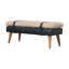Banc en bois massif avec garniture cloutée-1441416902