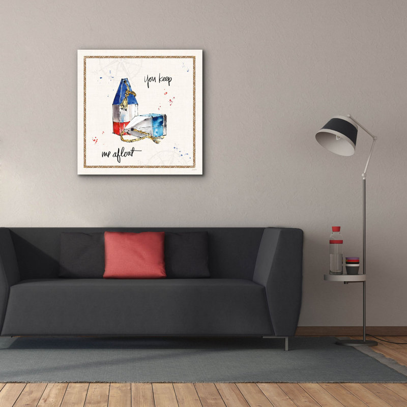  «Coastal Buoys 6» par Anne Tavoletti, art mural sur toile, 37 po x 37 po, H 37 po x l 37 po