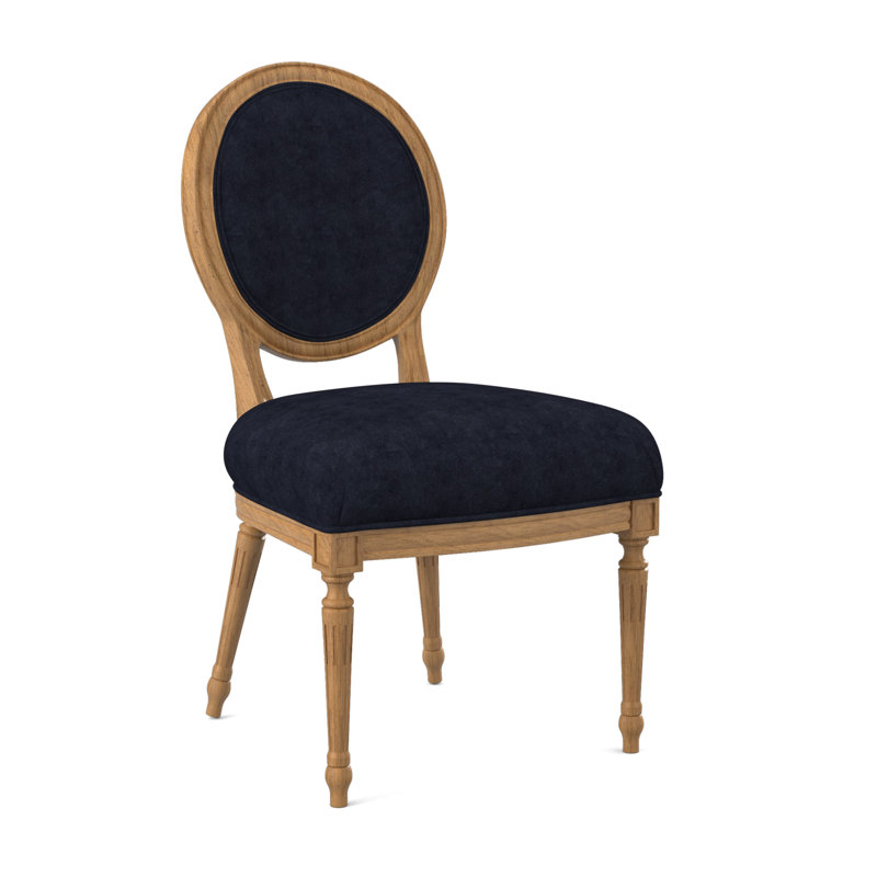 Chaise d'appoint Dauphin, Ambre, Ébène Margaret