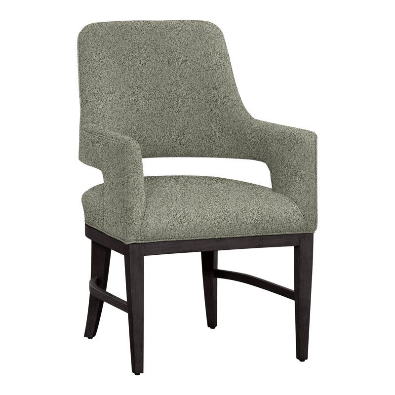 Chaise avec accoudoirs Josie, Gris anthracite, Noisette 8794