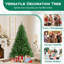 Arbre de Noël artificiel 6 pi avec 814 branches, 700 lumières DEL blanc chaud-687959122