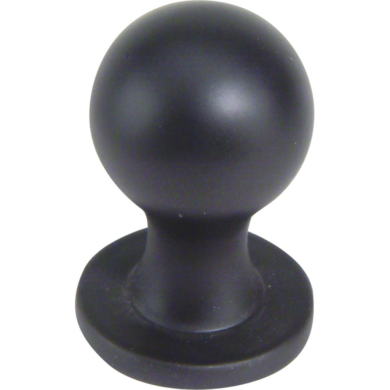 Oil Rubbed Bronze Round Knob with Mounting Hardware