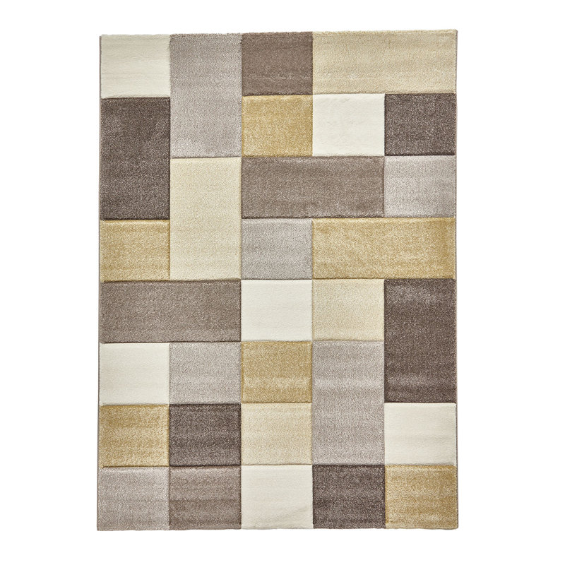 Brooklyn area rug Machine Woven Rectangle Beige/Yellow/Sand, Rectangle 160 x 220cm