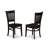 5 Piece Dining Set Includes a Round Kitchen Table with Pedestal and 4 Dining Room Chairs, Black-783013219-783013240-783013242