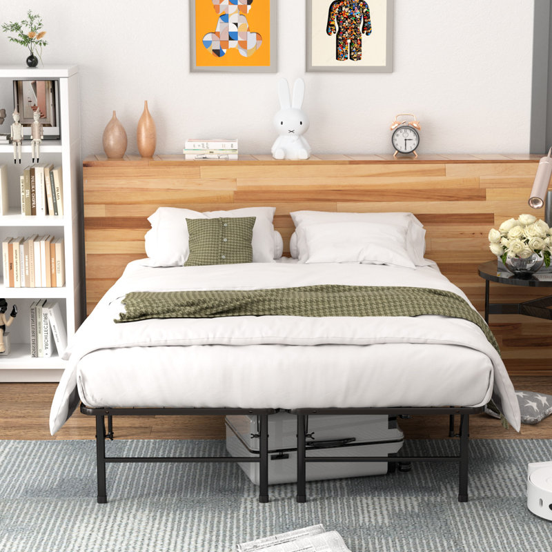 Rubino Steel Folding Bed, Easy Assembly & Storage, Underbed Clearance, No Box Spring Needed, Full, 16