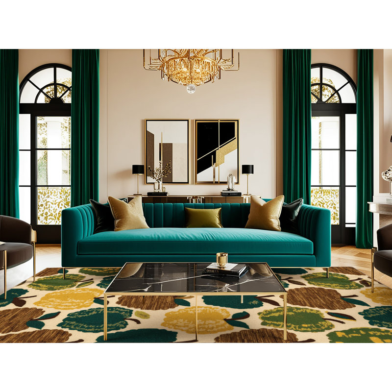  Tapis lavable avec pommes et sucre, Tapis de couloir 2 pi x 4 pi