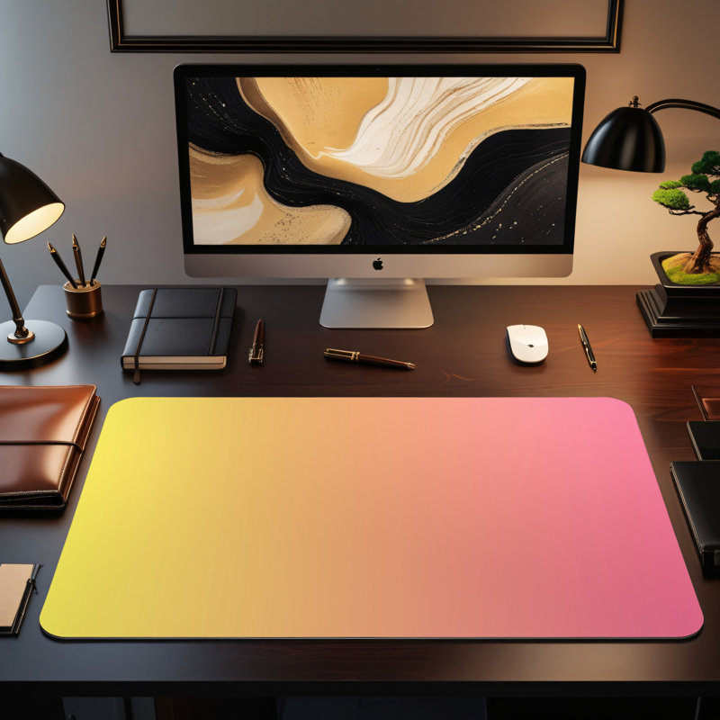 Polyester Desk Pad, 14.4x12.1