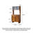 Retro Integrated Multi-Functional Large Pantry Cabinet
