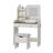 Makeup Vanity Desk with LED Lighted Mirror, 3-Color Lighting Modes, Storage Stool, Drawers & Shelves, Dressing Table for Bedroom-1011608943