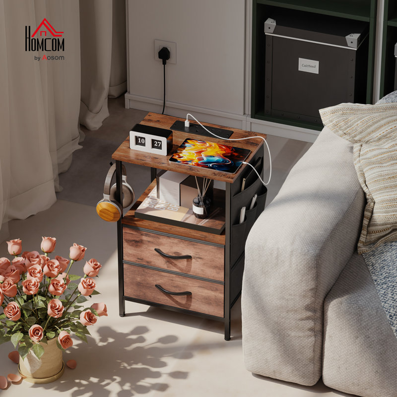 End Table, Rustic Brown