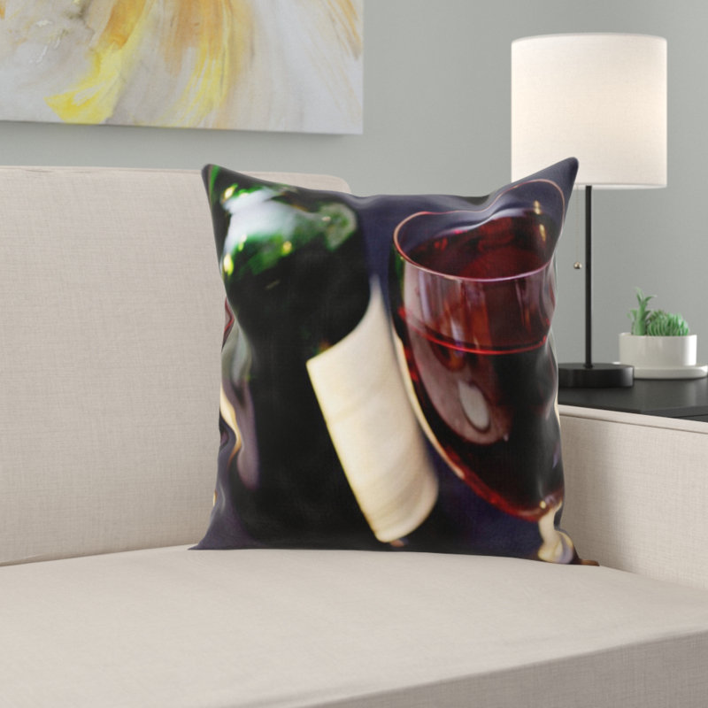 Coussin décoratif à vin