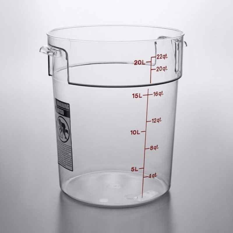 Cambro Camsquares Freshpro 22 pte Contenant alimentaire transparent en polycarbonate
