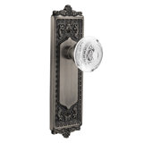 Egg & Dart Plate with Crystal Egg & Dart Knob