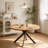 Riella Round with Steel and Stainless Steel Base Dining Table-1768493291