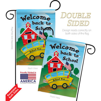 Double Sided 18.5'' H x 13'' W Polyester Graduation Flag Set