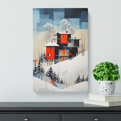 Winter Landscape Constructivism No.2 - Wrapped Canvas