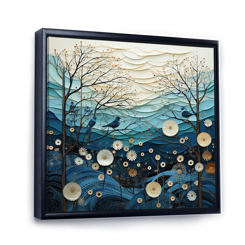 Japon Art Serene Zen Minimalism IV - Japanese Wall Decor, H 30 po x l 30 po x P 1 po, Cadre flottant noir