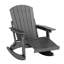 Chaise berçante pliante en PEHD pour l'extérieur Adirondack avec repose-pieds rétractable-2028630751