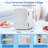 Mini Fridge Cooler Personal, Countertop, Holds Up To 4l/6 Cans, Front Door Stainless Steel, 12v Ac/dc, Option For Skincare