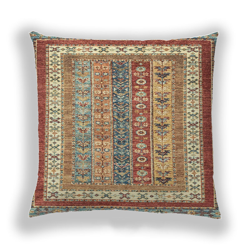 Coussin décoratif abstrait 2444, Microsuède
