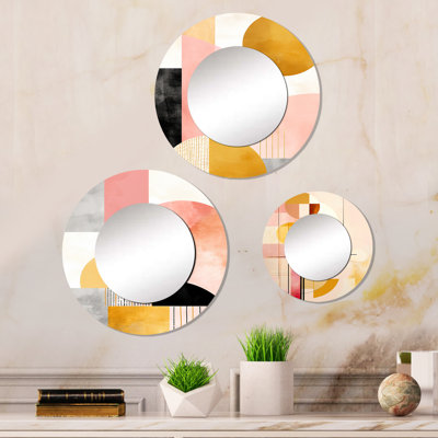 Elijas Metal Round Mirror