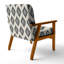 Chaise rembourrée Country Farmhouse - Fauteuil Ikat-45964964