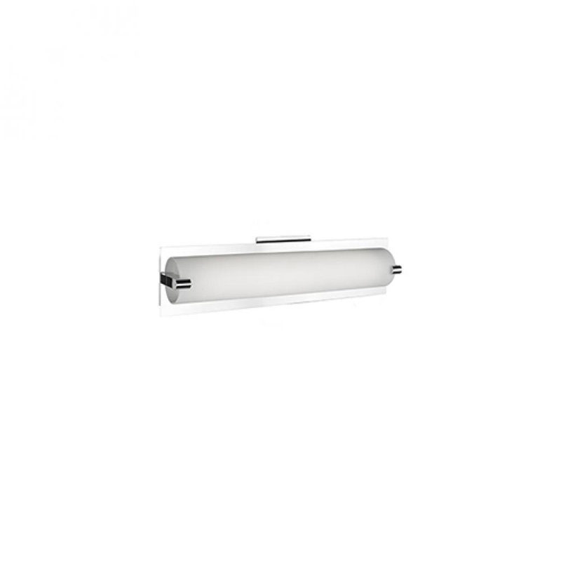18-Inch Chrome LED Vanity Light with Opal Glass Shade