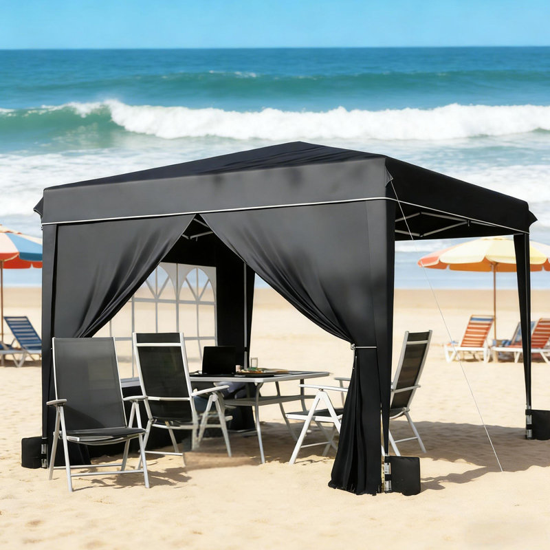 Abri escamotable 10X10, Black