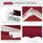 Patio Retractable Awning, Manual Exterior Sun Shade Deck Window Cover-112604827-112604826