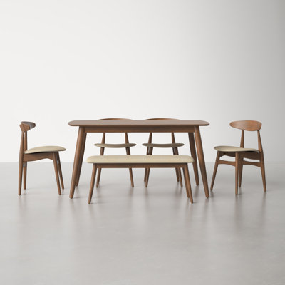 Gallman 6 - Person Four Leg Dining Set