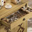 Buffet 32 po avec rangement, buffet avec tiroir et tablette réglable, rangement moderne pour la cuisine, le salon, l'entrée, naturel-1825007645