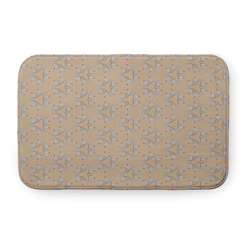 Tapis de bain Funky Junky, L 21 po x L 34 po, Brun