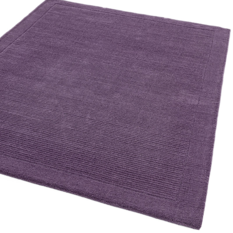 Acuna Solid Colour Wool Hand Woven Area Rug, Rectangle 60 x 120cm
