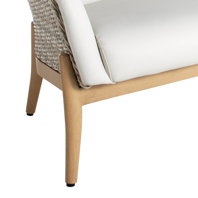 Palma Sofa Vinyl - Natural/Linen Wicker