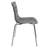 Clear Modern Acrylic Ghost Dining Chair - Modern Lucite Vanity Chair with Water Ripple Design - Chrome Mid Century Accent Seating-603897505-632872799