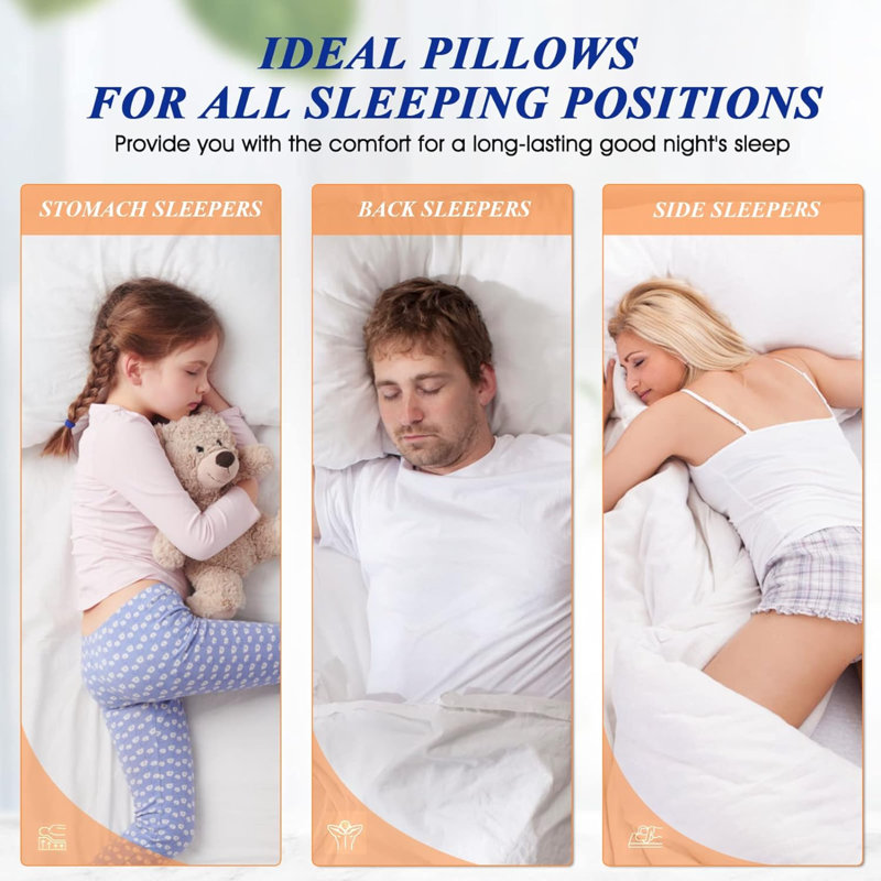Castiglione Polyester Plush Cooling Pillow, 18"H x 26"W