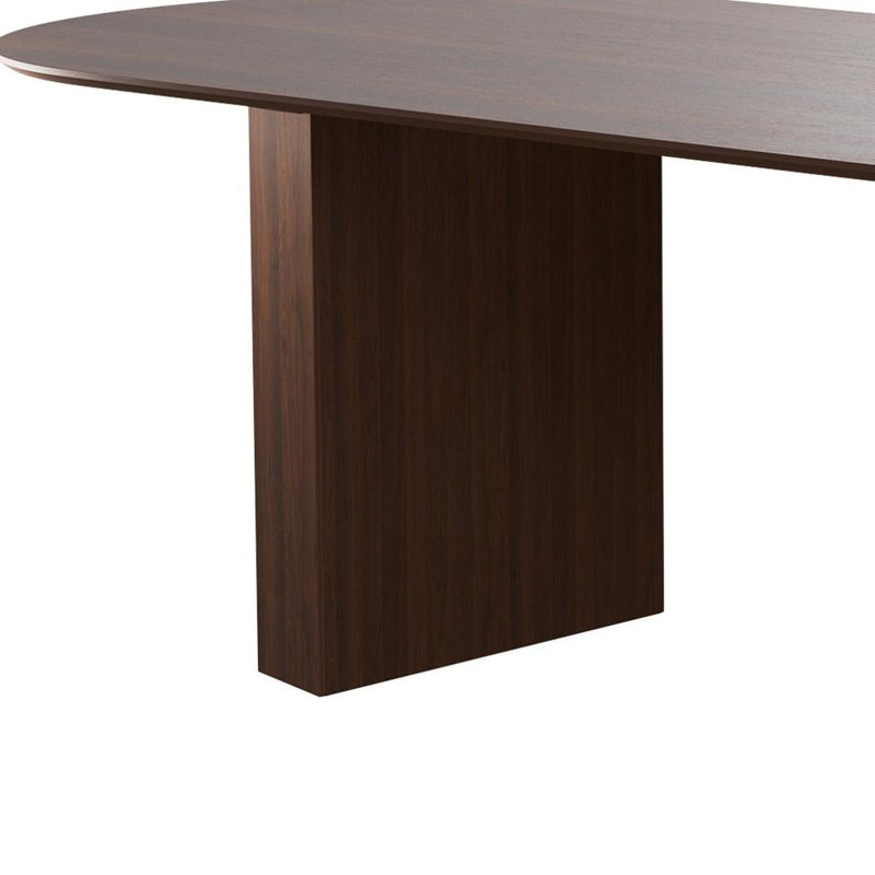 Table de salle à manger 86 po, Brun