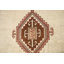 Tapis ivoire géométrique Gabbeh 3x6