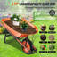 Wheelbarrow Cart One Wheel Garden Dump Cart 265 lbs Yard Utility Cart