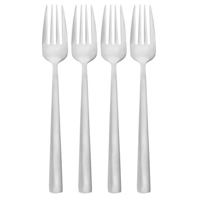 Argon Tableware - Tondo 18/0 Stainless Steel Dinner Forks - Silver