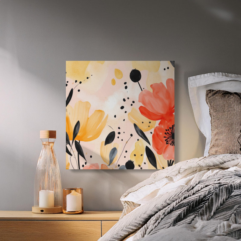 1 Piece Wrapped Canvas Wall Art Set, 6x6