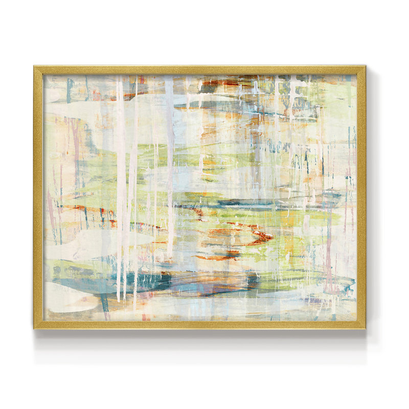 Giverny - Impression encadrée - Restickable, H 11 po x l 14 po, Or